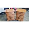 Image 1 : PAIR OF PINE 3 DRAWER NIGHT STANDS