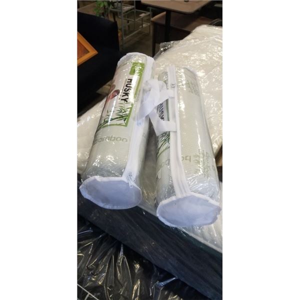 2 BRAND NEW BAMBOO MEMORY FOAM PILLOW - HYPOALLERGENIC, BREATHABLE, AND MACHINE WASHABLE