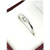 Image 3 : 10KT WHITE GOLD NATURAL DIAMOND (0.07CT) RING, SIZE 7, W/A $1175.00. DIAMOND IS THE BIRTHSTONE FOR A
