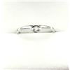 Image 4 : 10KT WHITE GOLD NATURAL DIAMOND (0.07CT) RING, SIZE 7, W/A $1175.00. DIAMOND IS THE BIRTHSTONE FOR A
