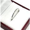 Image 1 : STERLING SILVER NATURAL DIAMOND (0.06CT) BAND, SIZE 7, W/A $345.00. DIAMOND IS THE BIRTHSTONE FOR AP