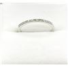 Image 2 : STERLING SILVER NATURAL DIAMOND (0.06CT) BAND, SIZE 7, W/A $345.00. DIAMOND IS THE BIRTHSTONE FOR AP