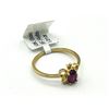 Image 4 : 10KT YELLOW GOLD NATURAL ENHANCED RUBY (0.34CT) BUTTERFLY SHAPE RING, SIZE 3.75, W/A $600.00. RUBY I