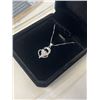 Image 3 : NEW S925 0.5CT HEART CUT MOISSANITE STONE HEART NECKLACE, ADJUSTABLE 16-17.5" LENGTH MOUNTED IN 925 