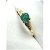 Image 1 : 10KT YELLOW GOLD NATURAL EMARALD (0.30CT) RING, SIZE 6, W/A $1200.00.