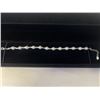 Image 2 : NEW S925 6.0MM 12 NATURAL PEARL BRACELET, ADJUSTABLE 6-7" LONG, MOUNTED IN 925 STERLING SILVER W/ WH