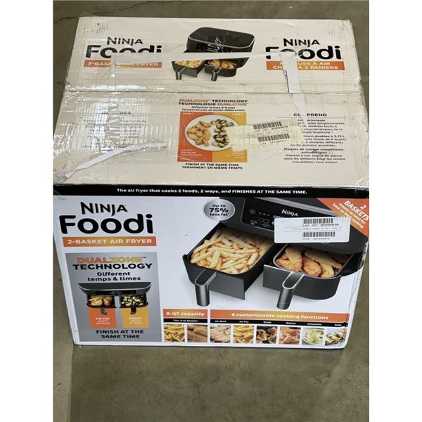 NINJA FOODI 6IN1 8QT DUALZONE AIR FRYER - TESTED WORKING, RETAIL $189
