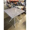 Image 3 : AS NE RATANA 'SEATTLE' BAR  PATIO TABLE, 36 X 36 INCH TOP AND 38 INCH TALL, ALUMINUM FRAME