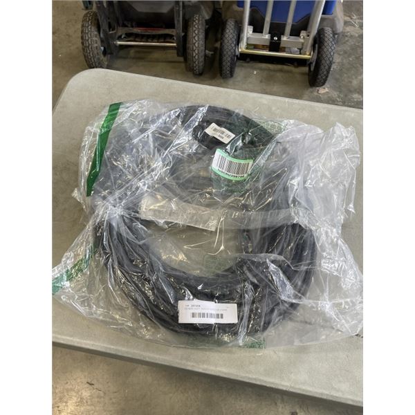 AS NEW 100FT INDOOR OUTDOOR 3 WIRE GROUNDED HEAVY DUTY LIGHTED EXTENSION CORD, BLACK, 12AWG