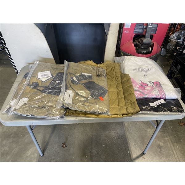 LOT OF NEW VESTS AND SWEAT PANRS