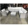 Image 1 : 8 PC GLUCKSTEIN HOME PATIO SECTIONAL AND CLUB CHAIR, NO RIPS OR TEARS, WICKE RIN GOOD SHAPE, CUSHION