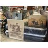 Image 1 : LOT OF VINTAGE CANVAS ARTWORKS