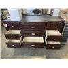 Image 4 : ASHLEY FURNITURE MILLENIUM SERIES 9 DRAWER DRESSER, TOP HAS BEEN REFINISHED