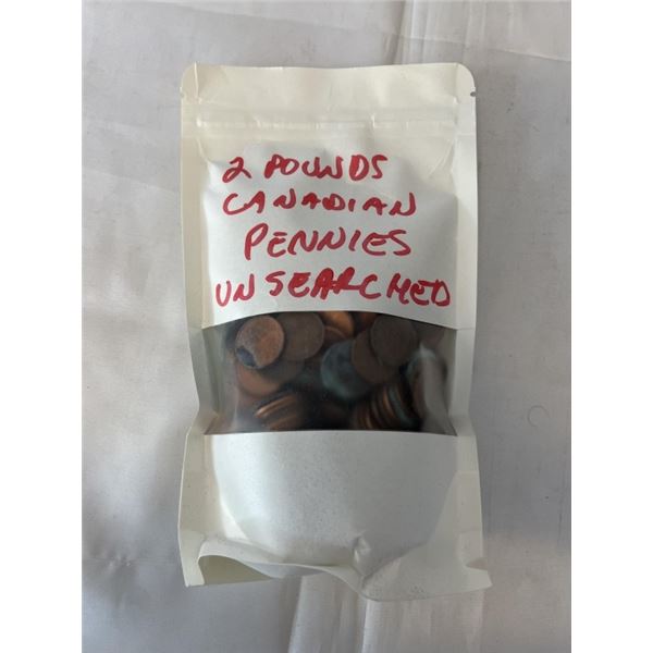 2 LBS CANADIAN PENNIES