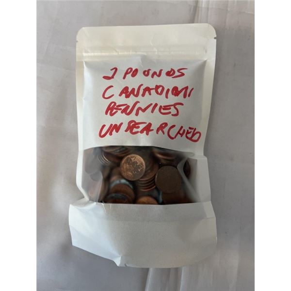 2 LBS CANADIAN PENNIES