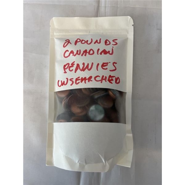 2 LBS CANADIAN PENNIES