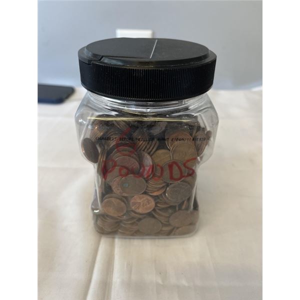 6 LBS AMERICAN PENNIES