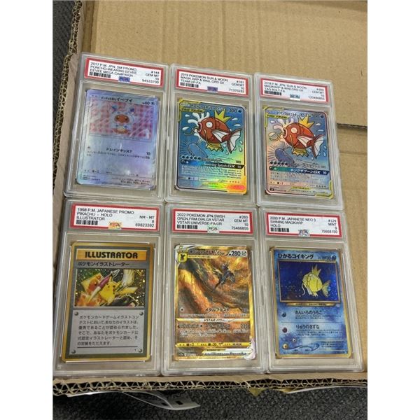 TRAY OF UNAUTHENTIC *NOT REAL* POKEMON CARDS