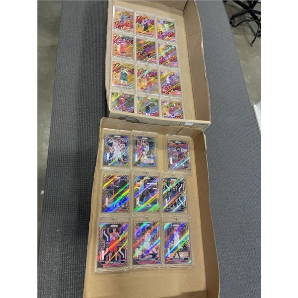 2 TRAYS UNAUTHENTIC *NOT REAL* BASKETBALL SPORTS CARDS