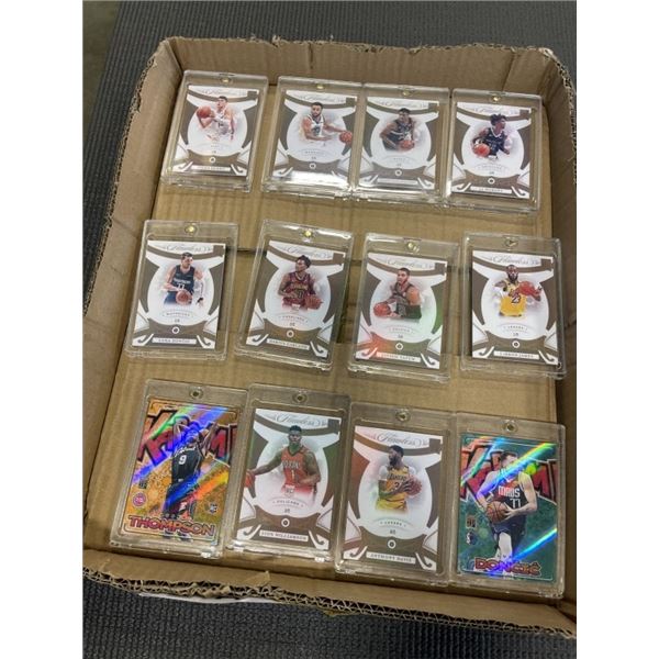 TRAY OF UNAUTHENTIC *NOT REAL* BASKETBALL SPORTS CARDS