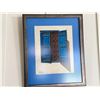 Image 2 : Blue Door Artwork by Lentine, 15" x 12", Framed & Matted