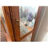 Image 19 : Wooden Locking Curio Cabinet w/ Glass Door & Shelves 40" x 12" x 77"H (contents not included)