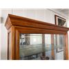 Image 2 : Wooden Locking Curio Cabinet w/ Glass Door & Shelves 40" x 12" x 77"H (contents not included)