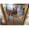 Image 6 : Wooden Locking Curio Cabinet w/ Glass Door & Shelves 40" x 12" x 77"H (contents not included)
