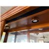 Image 9 : Wooden Locking Curio Cabinet w/ Glass Door & Shelves 40" x 12" x 77"H (contents not included)