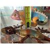 Image 5 : Qty 3 Gecko Lizard Figurines, Misc Sizes