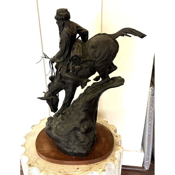 Mountain Man Sculpture by Frederic Remington on Base 21"H