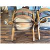 Image 15 : Qty 2 Drexel Curved Wooden Chairs w/ Upholstered Backs & Seats 23" x 20" x 25"H