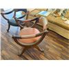 Image 5 : Qty 2 Drexel Curved Wooden Chairs w/ Upholstered Backs & Seats 23" x 20" x 25"H