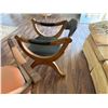 Image 8 : Qty 2 Drexel Curved Wooden Chairs w/ Upholstered Backs & Seats 23" x 20" x 25"H