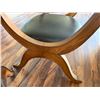 Image 9 : Qty 2 Drexel Curved Wooden Chairs w/ Upholstered Backs & Seats 23" x 20" x 25"H