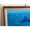 Image 4 : Original Painting on Canvas Mother Whale & Calf by James H. O'Neill, 1983, 39" x 28" Framed