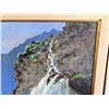 Image 3 : Original Painting on Canvas, Waterfalls Hana Maui by Furuike '80, 29.75" x 41.75" Framed