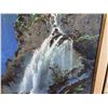 Image 4 : Original Painting on Canvas, Waterfalls Hana Maui by Furuike '80, 29.75" x 41.75" Framed