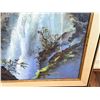 Image 5 : Original Painting on Canvas, Waterfalls Hana Maui by Furuike '80, 29.75" x 41.75" Framed