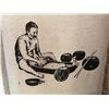 Image 3 : Poi Pounder Mounted Scroll Artwork by Akalp (?), 20" x 30"