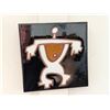 Image 2 : Qty 2 Figure w/ Piko & Family Glazed Tiles by Alex Slotzkin, Maui 6" x 6"