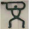 Image 1 : Hawaiian Paddler Sculpture Wall Hanging 12"H