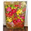 Image 1 : Oil on Canvas Painting, Hibiscus Flowers by Tatsuo Ito, 24" x 34"