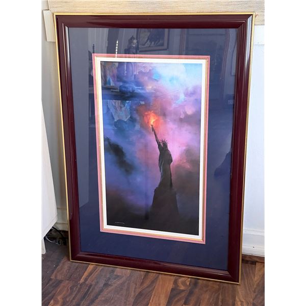 Sweet Liberty Print Numbered 48/750 by Sumner '85, 29" x 42", Framed