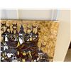 Image 3 : Decorative Tile Mural of Medieval Castle by L Baba '69, 30" x 30"