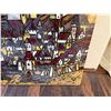 Image 4 : Decorative Tile Mural of Medieval Castle by L Baba '69, 30" x 30"