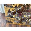 Image 5 : Decorative Tile Mural of Medieval Castle by L Baba '69, 30" x 30"