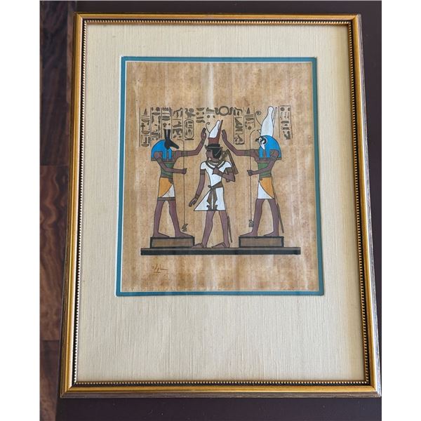 Egyptian Deities Artwork 14" x 18", Framed & Matted