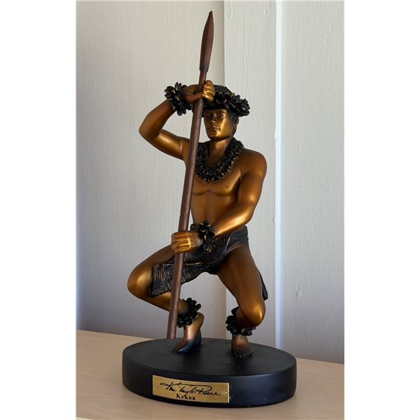 Kekoa Hawaiian Figure Statue by Kim Taylor Reece