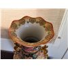 Image 15 : Qty 2 Tall Asian Vases: Dragon & Scenic w/ Ceramic Jar w/ Knotted Lid, Misc Sizes